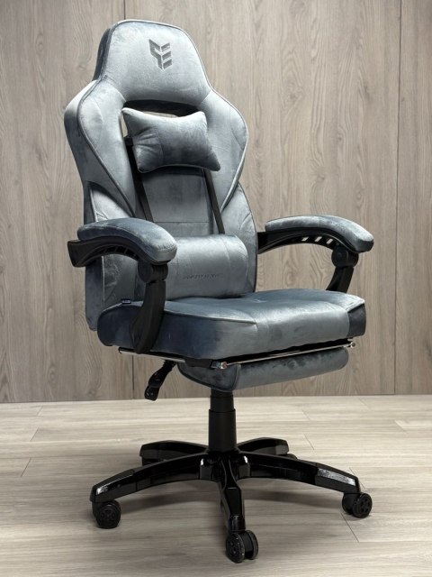 Fotel obrotowy do biurka TITAN GREY ALCANTARA PRO