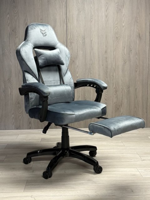 Fotel obrotowy do biurka TITAN GREY ALCANTARA PRO