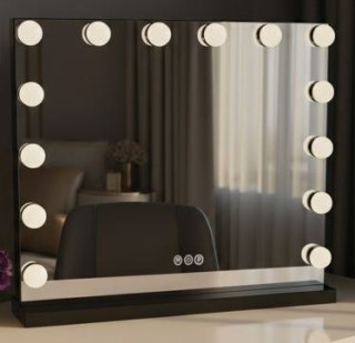 LUSTRO LED HOLLYWOOD S BLACK 80X60