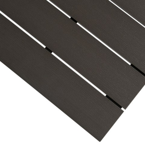Stół Ogrodowy ARGOS 160-210 cm Ciemnoszary Dąb/Czarny