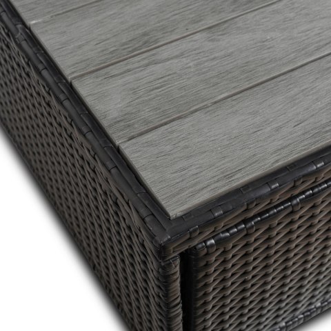 Zestaw Mebli Ogrodowych CALIENTE Czarny/Brązowy