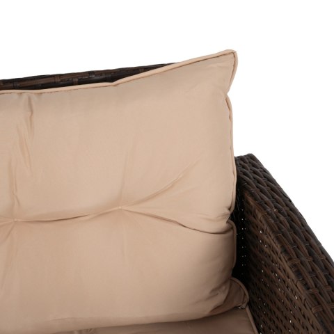 Zestaw Mebli Ogrodowych DALLAS Brązowy/Beżowy