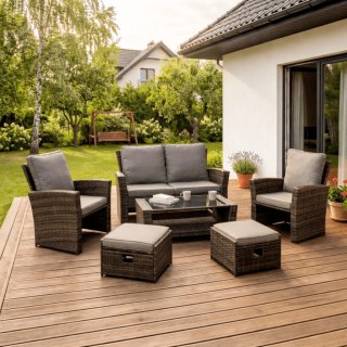 Zestaw Mebli Ogrodowych DELGADO Szary