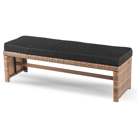 Zestaw Mebli Ogrodowych LIMPIO Jasnobrązowy/Czarny