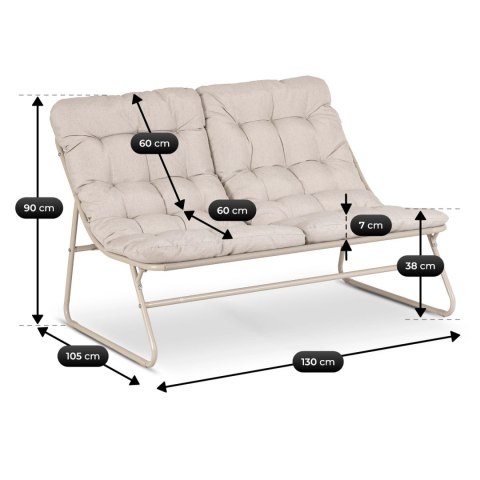 Zestaw Mebli Ogrodowych MEGARA Beżowy