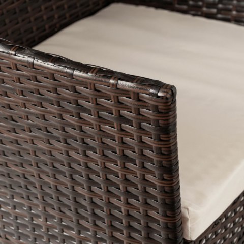 Zestaw Mebli Ogrodowych MISSISIPI Brązowy/Beżowy