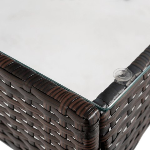 Zestaw Mebli Ogrodowych MISSISIPI Brązowy/Beżowy