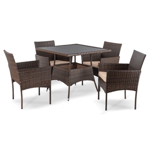 Zestaw Mebli Ogrodowych MORADO Brązowy/Beżowy