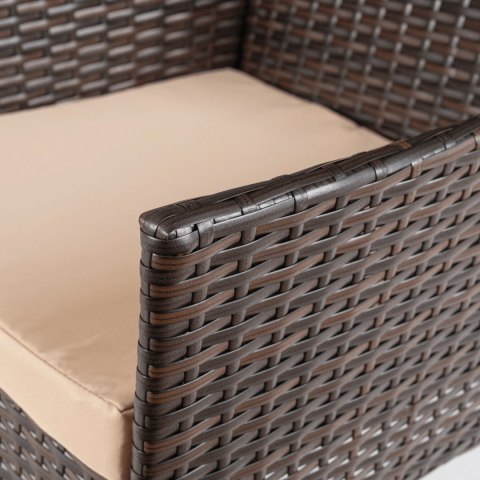 Zestaw Mebli Ogrodowych MORADO Brązowy/Beżowy