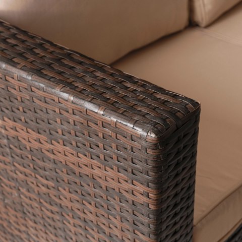 Zestaw Mebli Ogrodowych NEGRO Brązowy/Beżowy