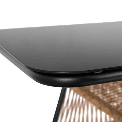 Zestaw Mebli Ogrodowych TRISTE Brązowy/Czarny