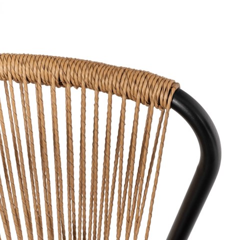 Zestaw Mebli Ogrodowych TRISTE Brązowy/Czarny