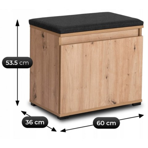 Zestaw do Przedpokoju MODENA 120 cm Dąb Artisan/Grafit