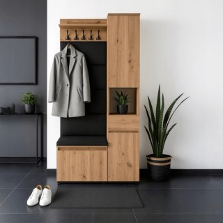 Zestaw do Przedpokoju VENORNA 90 cm Dąb Artisan/Grafit