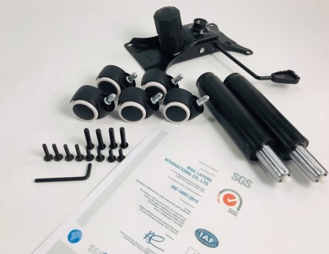 Fotel obrotowy do biurka SPIDER BLACK ALCANTARA