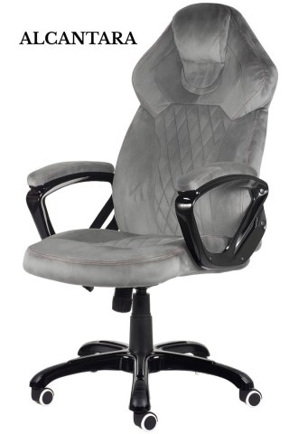 Fotel obrotowy do biurka SPIDER GREY ALCANTARA