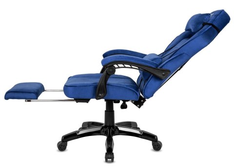 Fotel obrotowy do biurka TITAN BLUE ALCANTARA BASIC