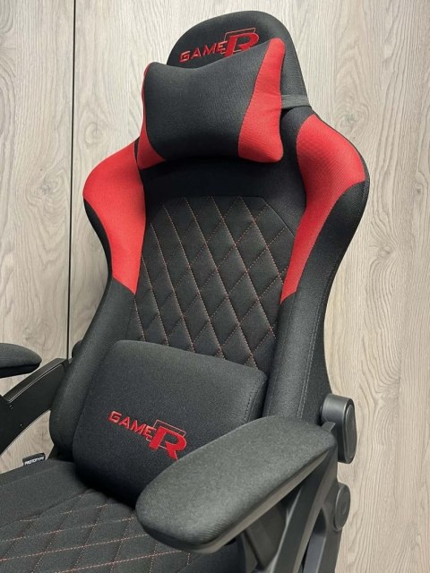 Fotel obrotowy gamingowy DESMO XL RED FABRIC