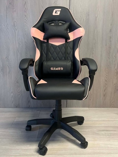 Fotel obrotowy gamingowy EVO PU PINK XL