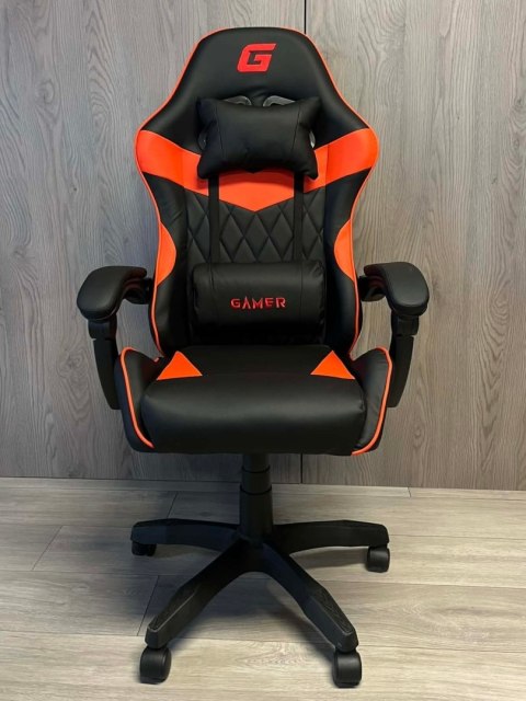 Fotel obrotowy gamingowy EVO PU RED XL