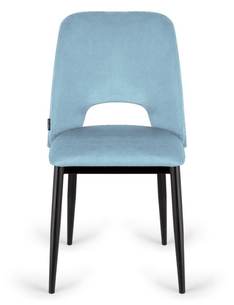 Krzesło tapicerowane GOTI LIGHT BLUE VELVET