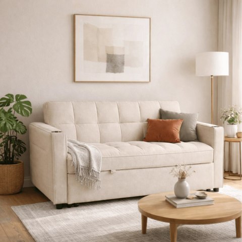 Fotel Rozkładany ASTER 2 do Spania Beżowy