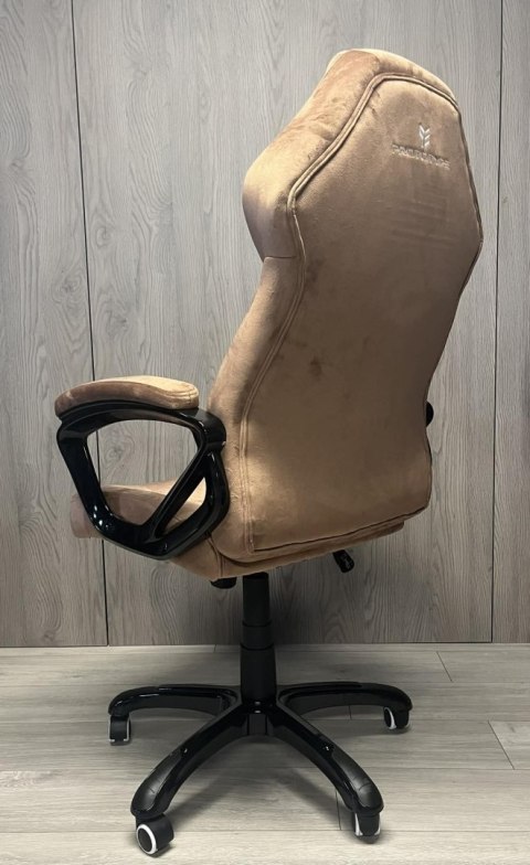 Fotel obrotowy do biurka SPIDER BROWN ALCANTARA