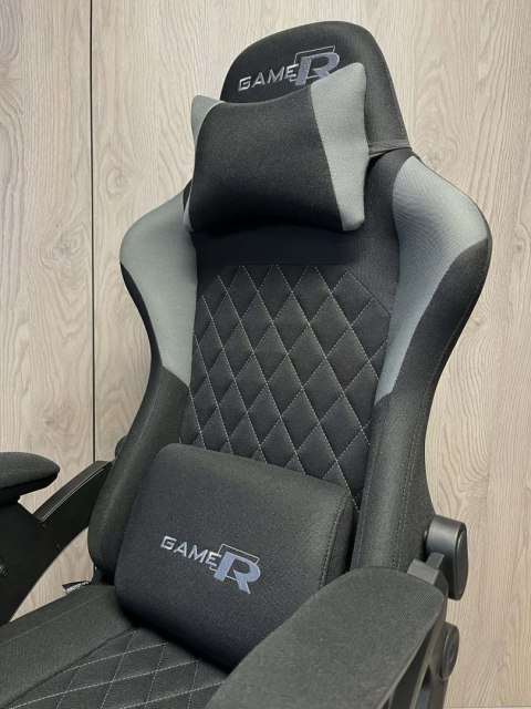 Fotel obrotowy gamingowy DESMO XL GREY FABRIC