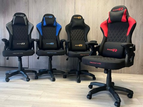 Fotel obrotowy gamingowy DESMO XL RED FABRIC