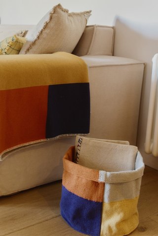 Kosz Bawełniany Color Grid, Lorena Canals