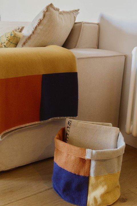 Kosz Bawełniany Color Grid, Lorena Canals