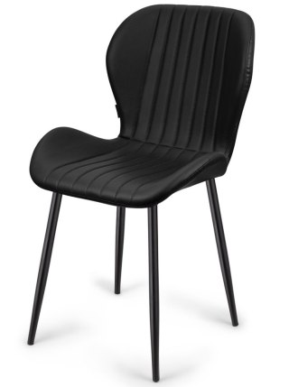 Krzesło tapicerowane MONTI BLACK PU