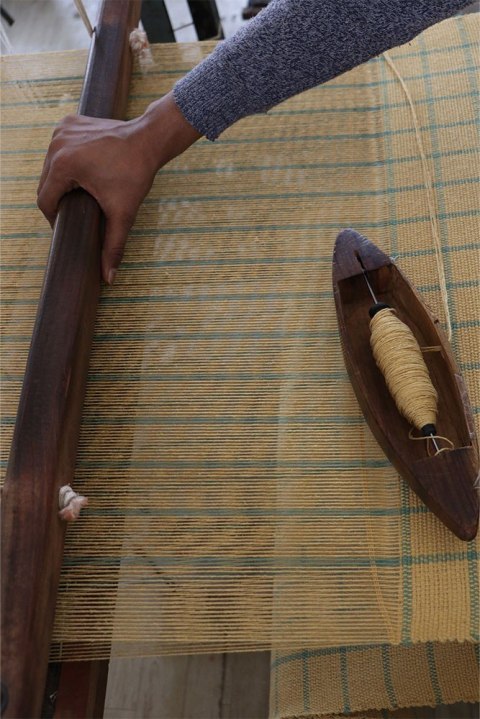 Poduszka Geo Block Honey, Lorena Canals