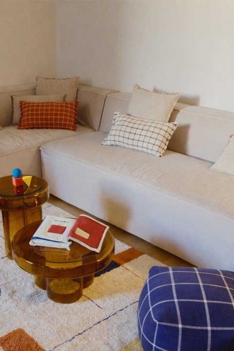 Poduszka Geo Block Natural, Lorena Canals