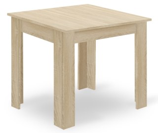 Zestaw Stół NP 80x80cm Dąb Sonoma + 4 krzesła WAT szare / nogi naturalne