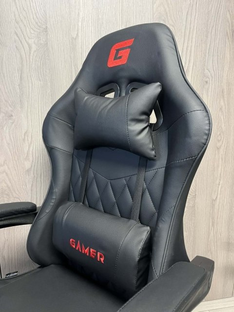 Fotel obrotowy gamingowy EVO PU BLACK XL