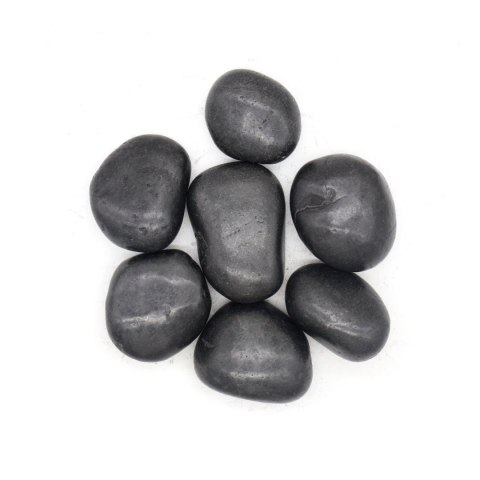 King Home Kamień OTOCZAK 3-5 cm 100 kg polerowany czarny