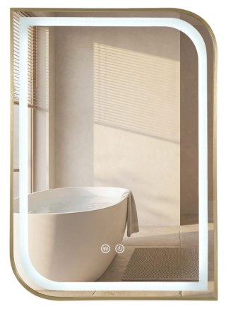 LUSTRO LED ZONE 70X50 BRUSH GOLD