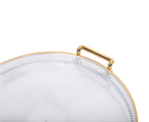 SHP Taca dekoracyjna SHP LUXI transparentna / złota