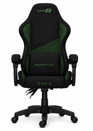 Fotel obrotowy gamingowy EVO FABRIC GREEN XL