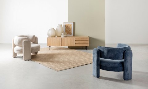 BIZZOTTO fotel AISHA beżowy