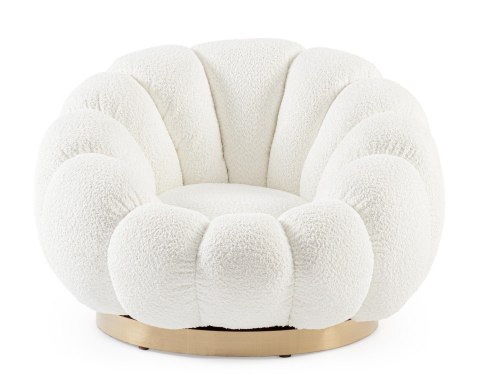 Bizzotto BIZZOTTO fotel obrotowy FLOREL biały