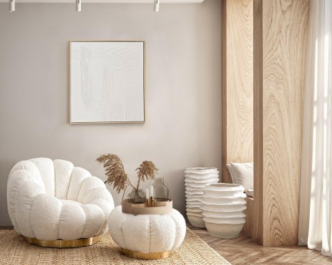 Bizzotto BIZZOTTO fotel obrotowy FLOREL biały