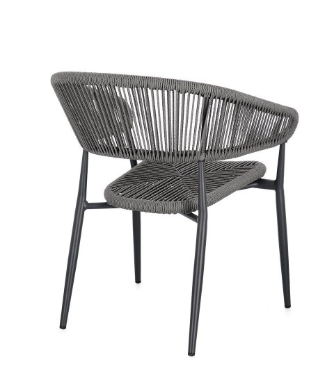 BIZZOTTO krzesło ogrodowe ALGAIDA szare