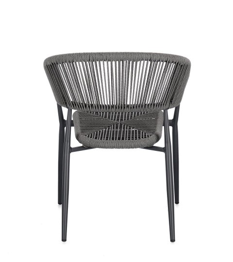 BIZZOTTO krzesło ogrodowe ALGAIDA szare