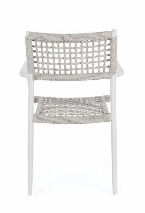 Bizzotto BIZZOTTO krzesło ogrodowe CALETA białe / szare