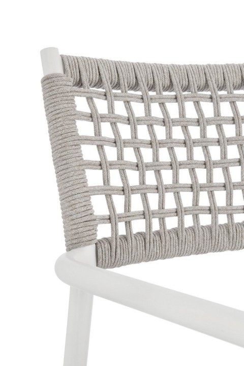 Bizzotto BIZZOTTO krzesło ogrodowe CALETA białe / szare