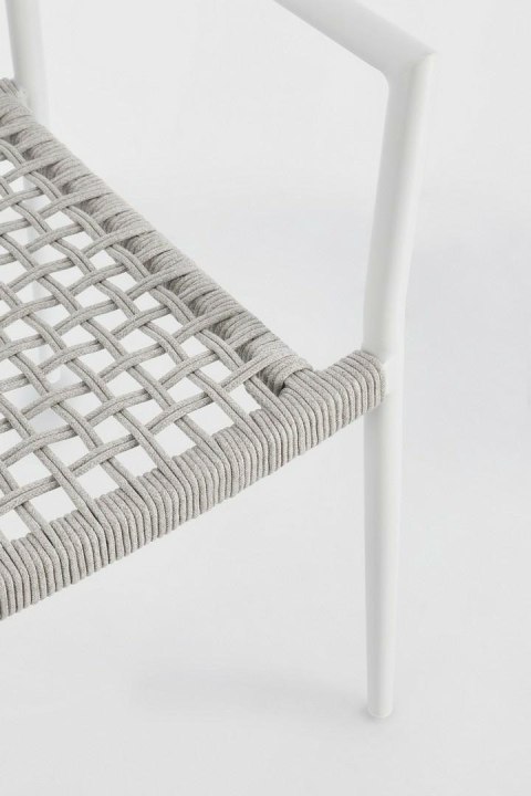 Bizzotto BIZZOTTO krzesło ogrodowe CALETA białe / szare