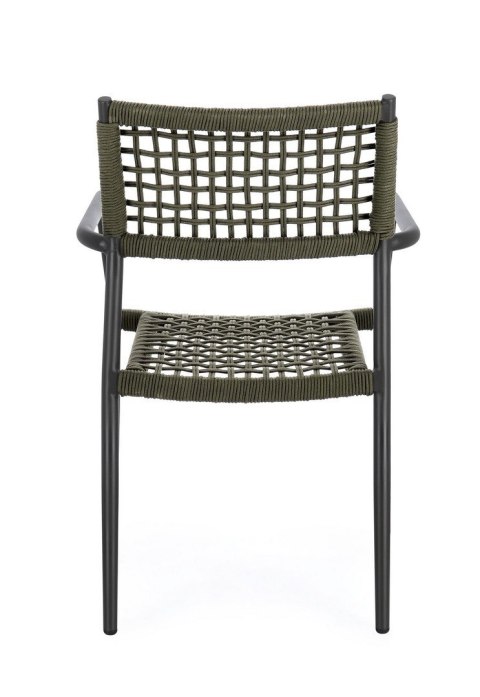 BIZZOTTO krzesło ogrodowe CALETA czarne / zielone
