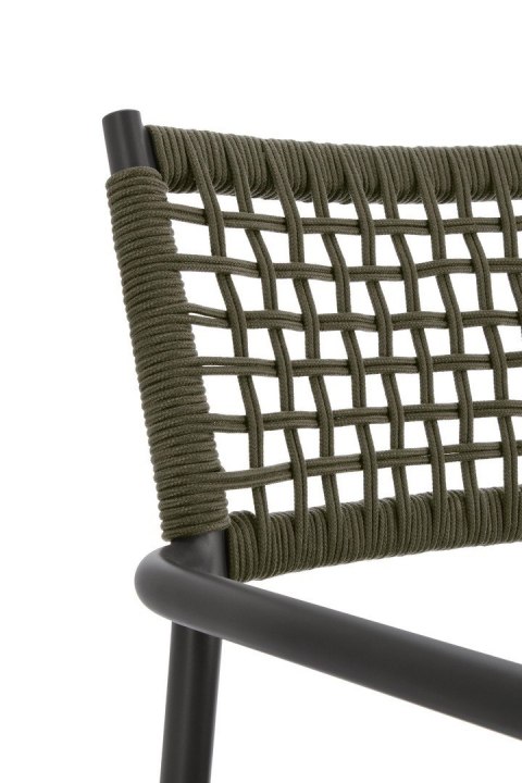 BIZZOTTO krzesło ogrodowe CALETA czarne / zielone